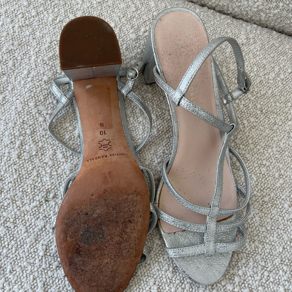 Loeffler Randal silver heel
